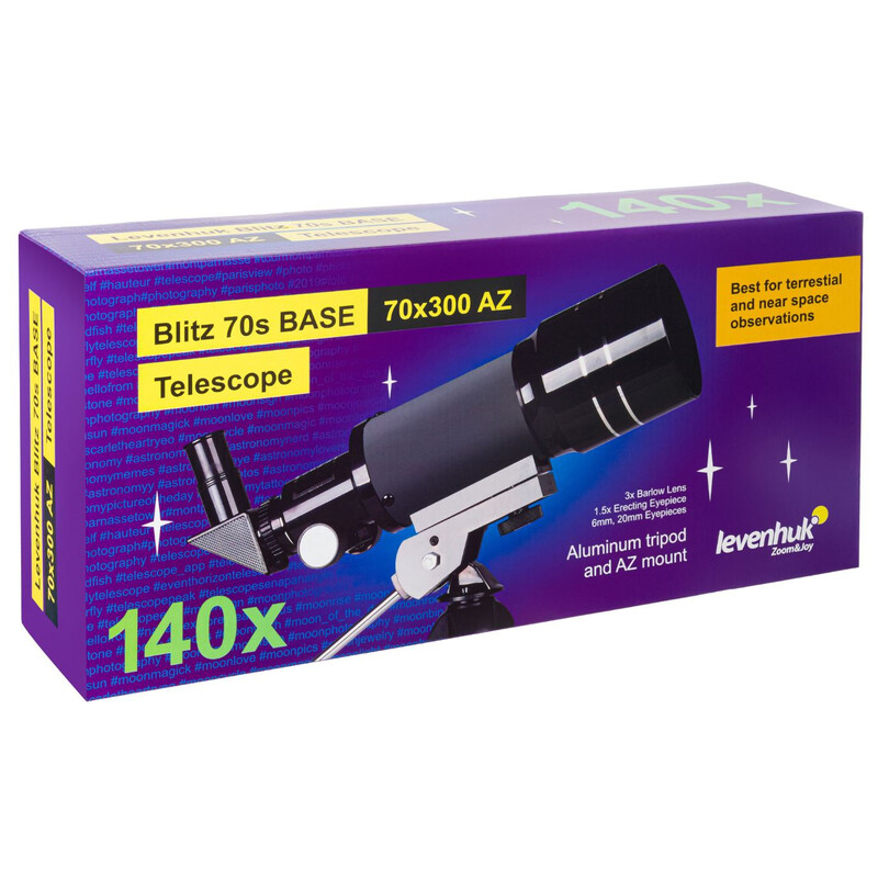 Levenhuk Telescopio AC 70/300 Blitz 70s BASE AZ