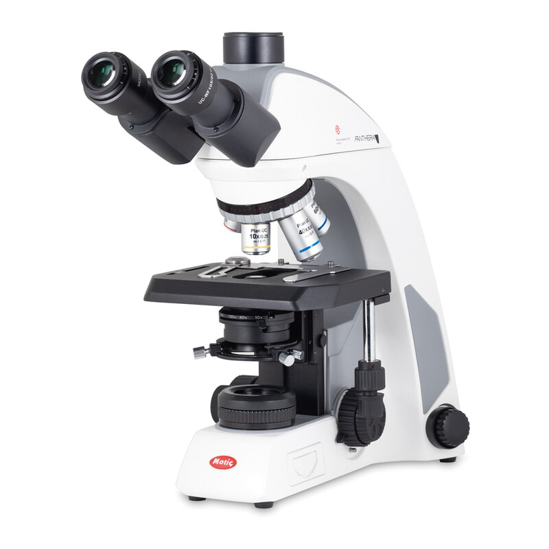 Motic Microscopio Panthera C2, Trinoculare (senza 100X), infinity, plan, achro, 40x-400x, Halogen/LED