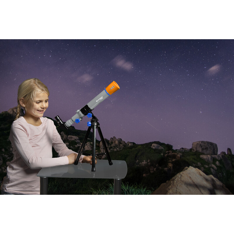 Bresser Junior Telescopio Kinder 40/400 compatto con treppiede da tavolo