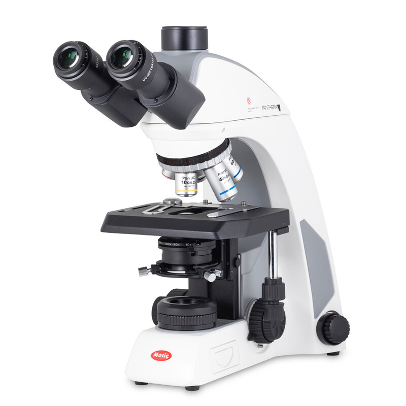 Motic Microscopio Panthera C2 Trinoculare, infinity, plan, achro, 40x-1000x, 10x/22mm, Halogen/LED