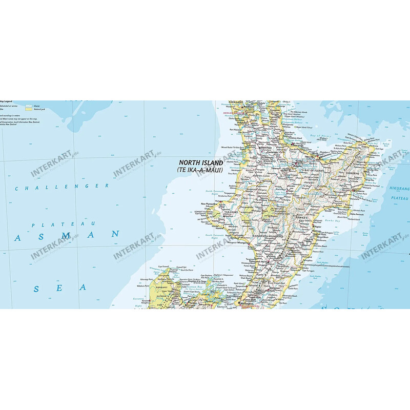 National Geographic Mappa Nuova Zelanda (60 x 77 cm)