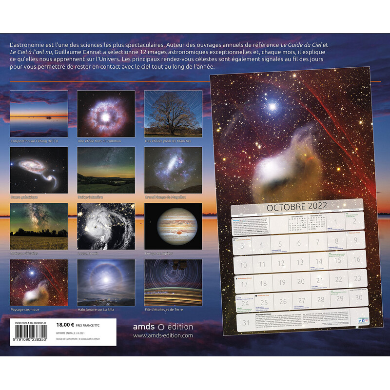 Amds édition  Calendario Astronomique 2022