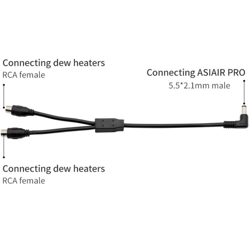 ZWO Cavo DC Y Split (connettore femmina a Cinch)