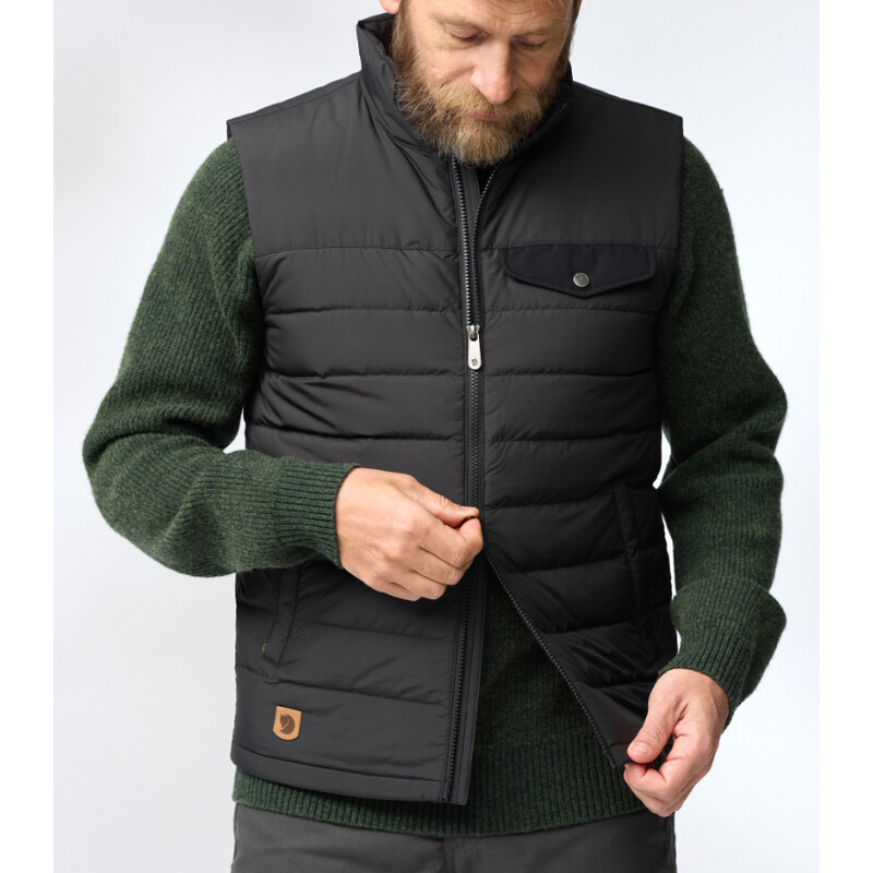 Fjällräven Greenland Down Liner Vest M, 550 Nero, taglia XXL