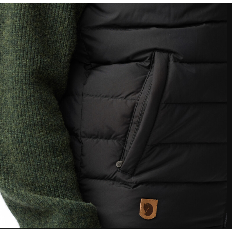Fjällräven Greenland Down Liner Vest M, 550 Nero, taglia M