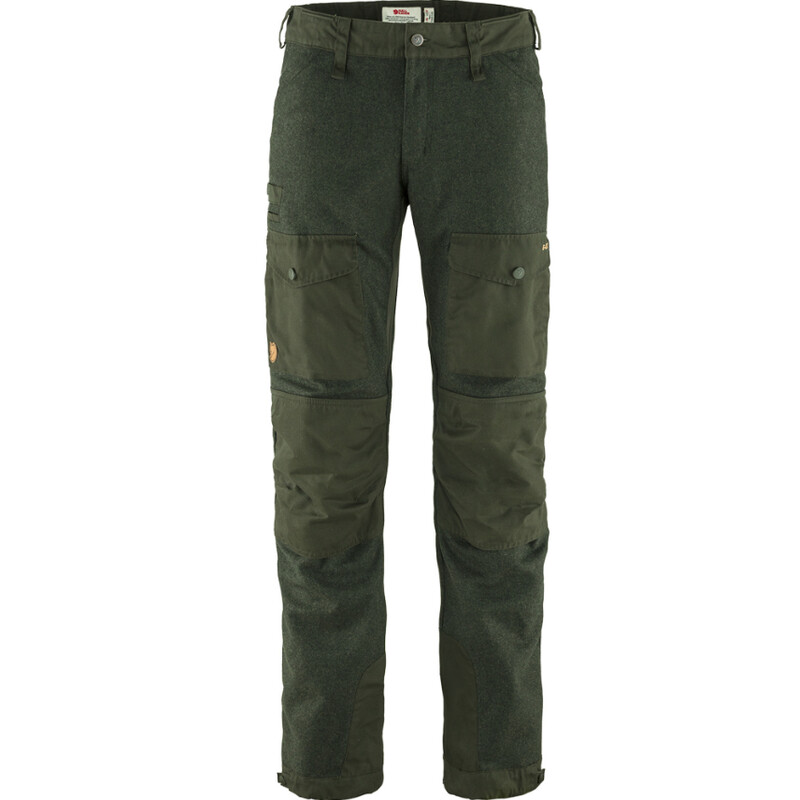 Fjällräven Pantaloni di lana Värmland M, 662 Deep Forest, taglia 48