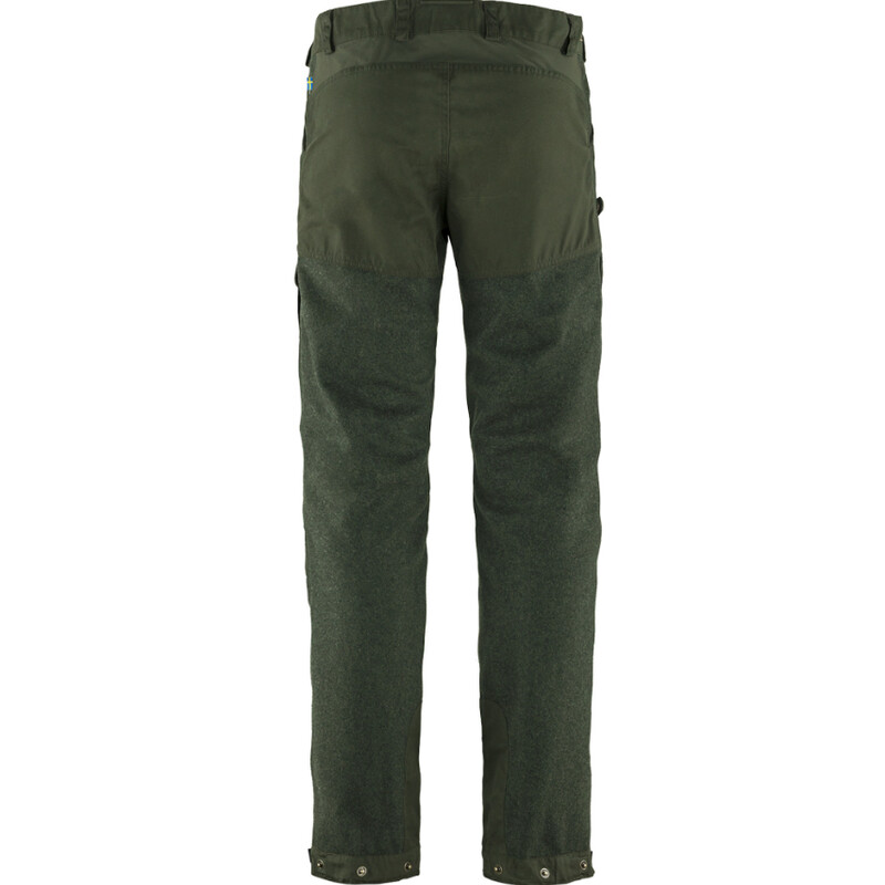 Fjällräven Pantaloni di lana Värmland M, 662 Deep Forest, taglia 48