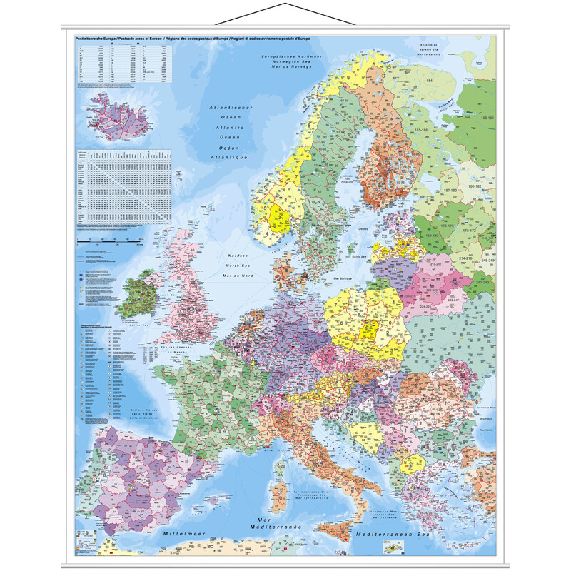 Stiefel Carta continentale Europa PLZ (97 x 119 cm)