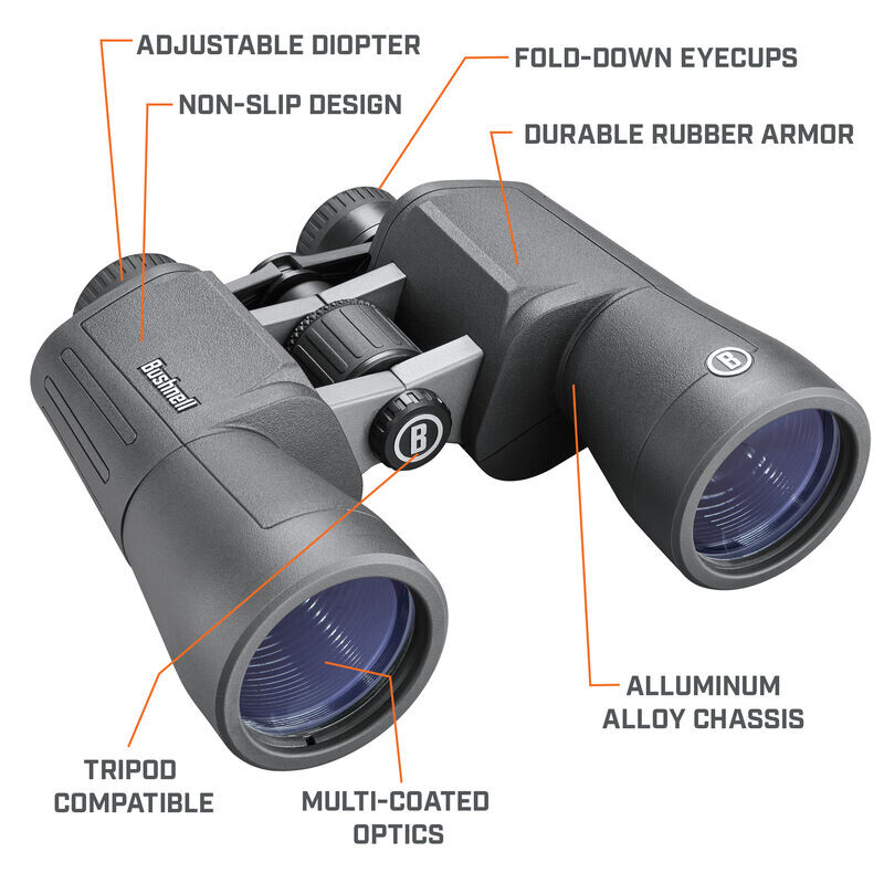 Bushnell Binocolo Powerview 2.0 12x50 in alluminio, MC