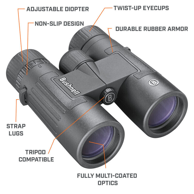 Bushnell Binocolo Legend 8x42 Prismi a tetto, nero, FMC