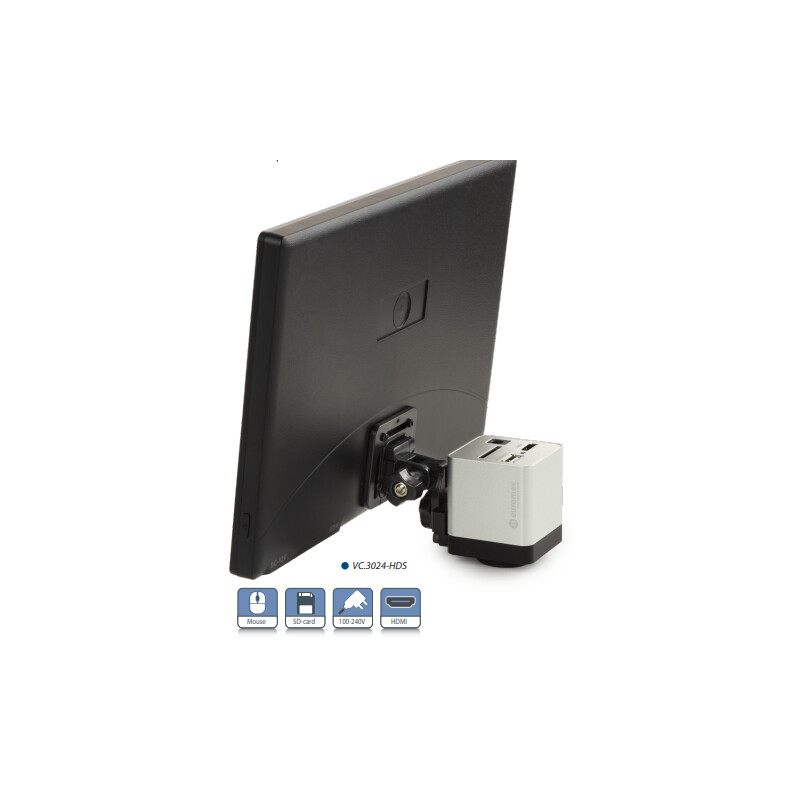 Euromex Fotocamera HD-Mini con schermo, VC.3024-HDS, a colori, CMOS, 1/2.8, 2MP, HDMI