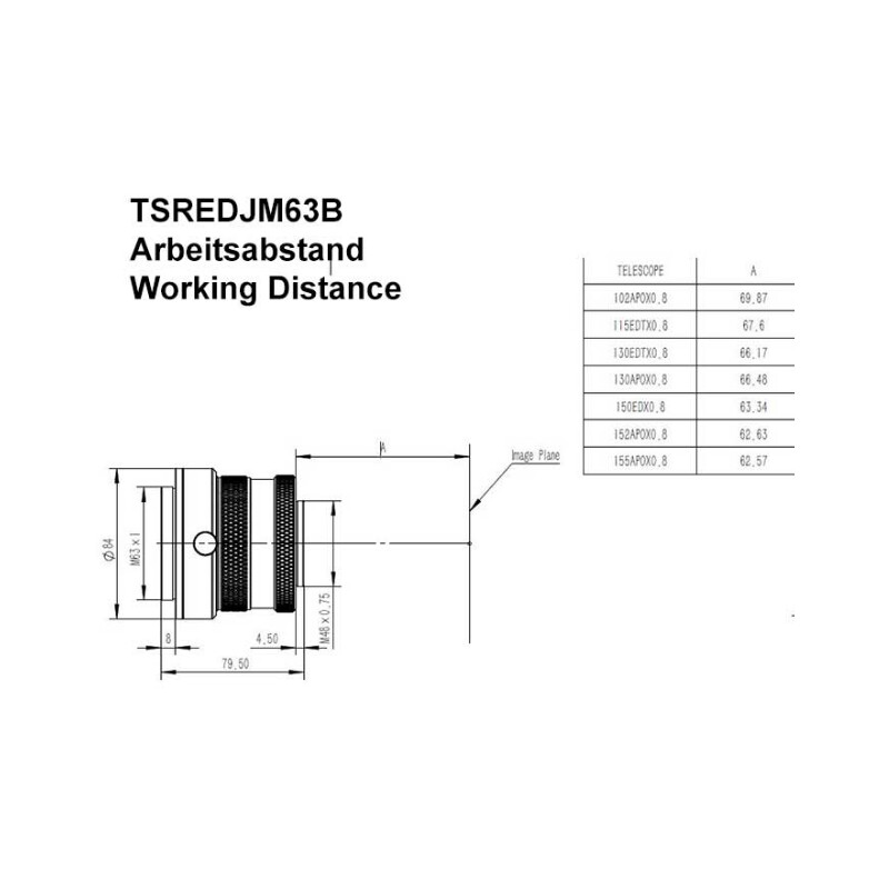 TS Optics Correttore 0,8x