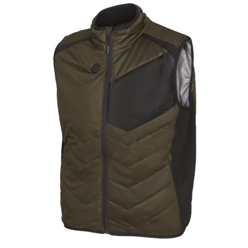 Härkila Gilet riscaldante, verde salice/nero, taglia XS
