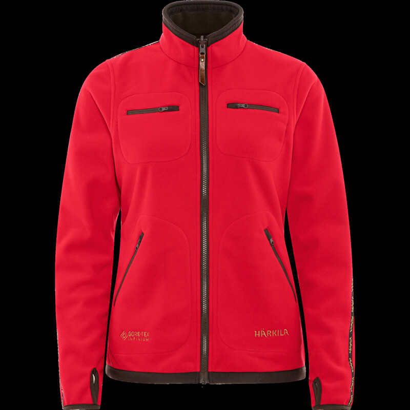 Härkila Giacca in pile Kamko da donna, marrone/rosso taglia S