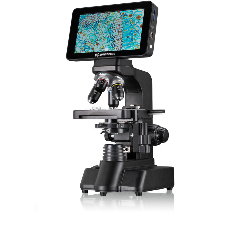Bresser Microscopio LCD Researcher, schermo, 40x-600x, DL, LED, 16MP