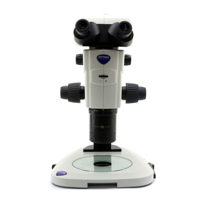 Optika Microscopio stereo zoom SZR-180, trino, CMO, w.d. 60 mm, 10x/23, 7,5x-135x, LED, click stop
