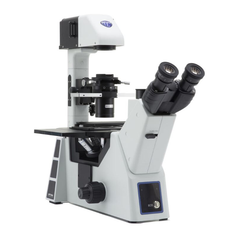 Optika Microscopio invertito IM-5, trino, inverso, 10x24mm, LED 8W w.o. obiettivi