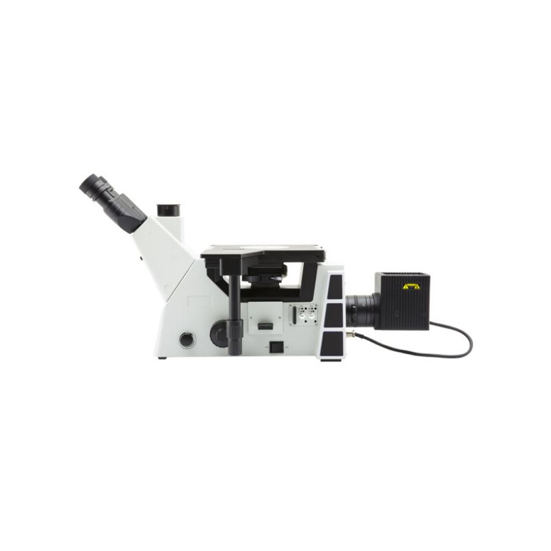 Optika Microscopio invertito IM-5MET, MET trino, inverso, 10x24mm,  AL, Halogen,  12V/100W w.o. obiettivi