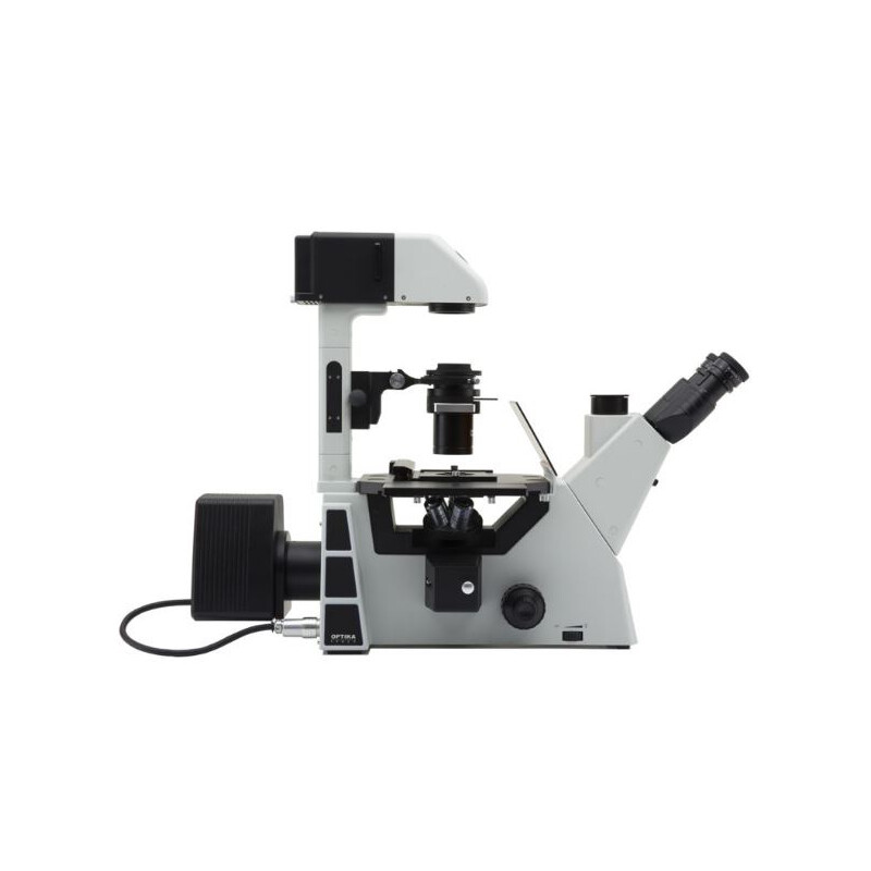 Optika Microscopio invertito IM-3METLD, trino, inverso, 10x22mm, LED 18W,