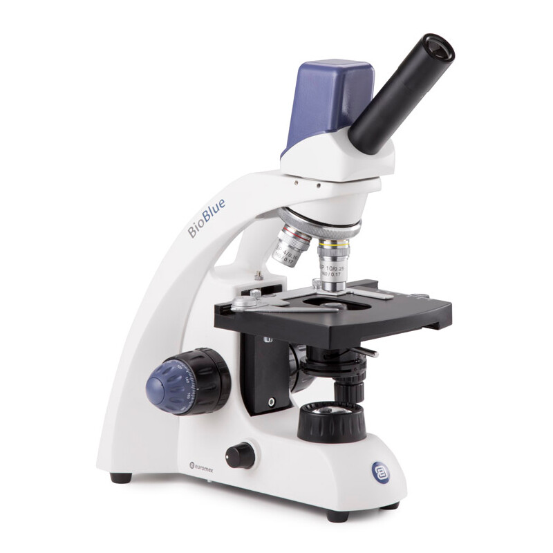 Euromex Microscopio Mikroskop BioBlue, BB.4245, digital, mono, DIN, 40x - 600x, LED, 1W