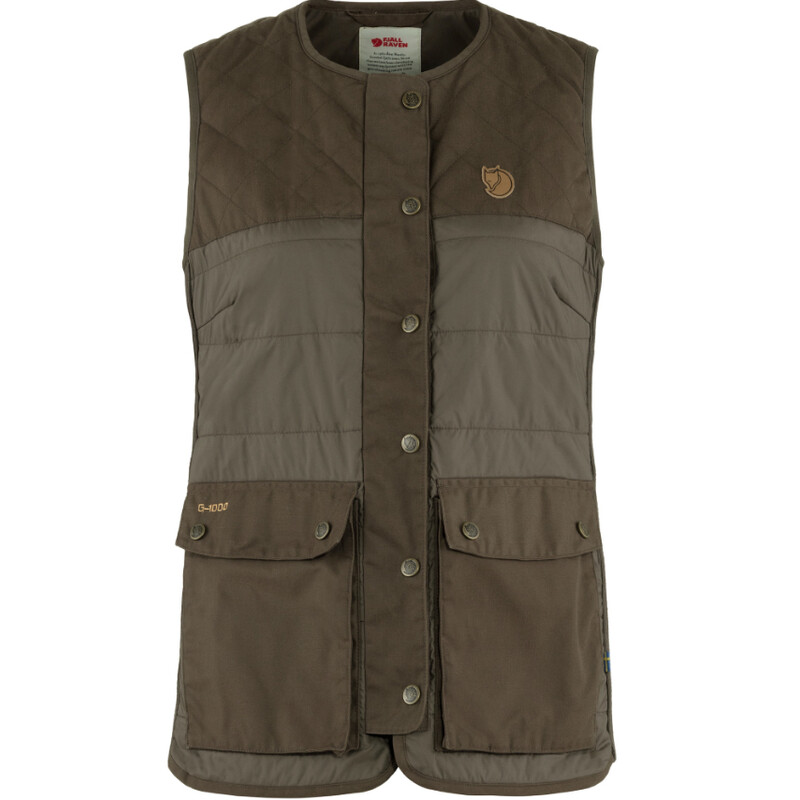 Fjällräven Gilet imbottito in lana Forest W, 633 Dark Olive, S