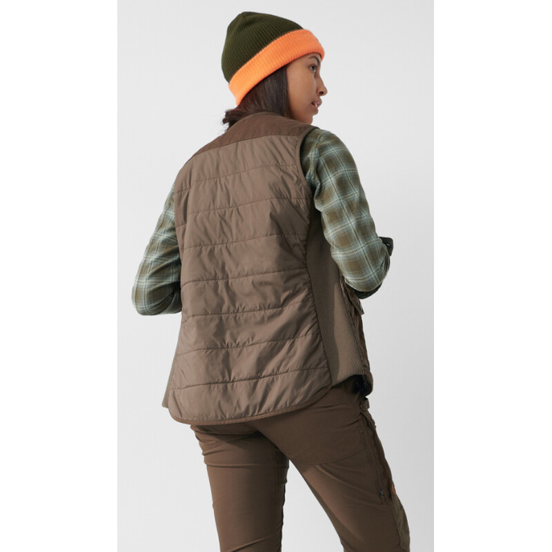 Fjällräven Gilet imbottito in lana Forest W, 633 Dark Olive, S