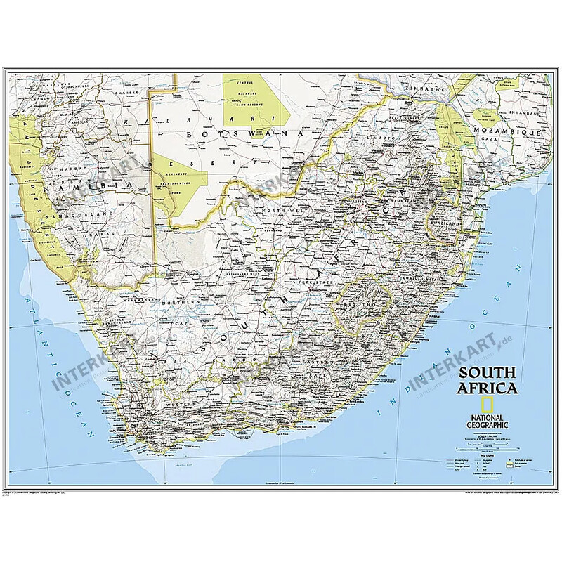 National Geographic Mappa Sudafrica (77 x 66 cm)