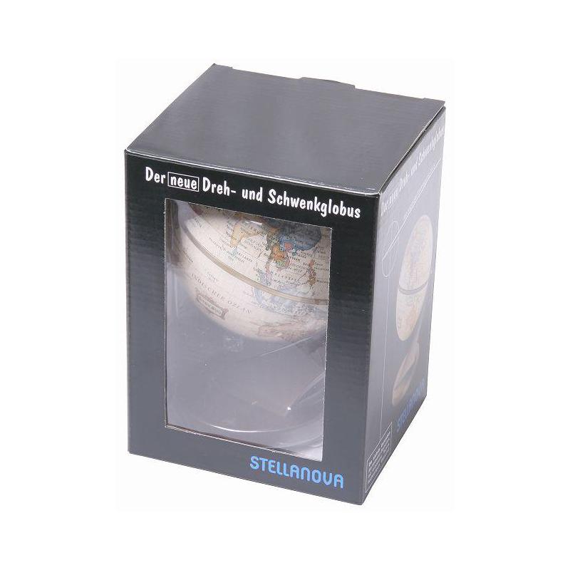 Stellanova Mini Globo Mappamondo ruotabile su due assi 881134, design antico