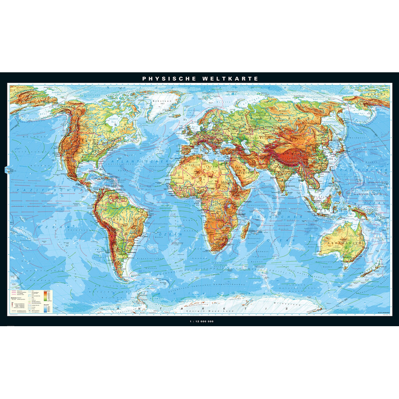 PONS Mappa del Mondo Die Erde physisch (267 x 168 cm)