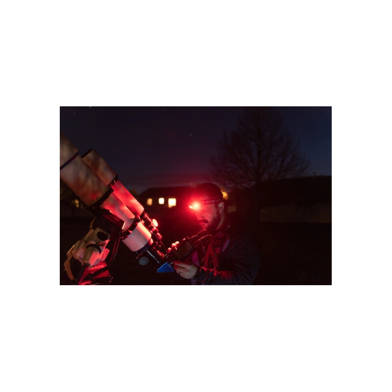 Meade Lampada frontale a LED (bianco e rosso)
