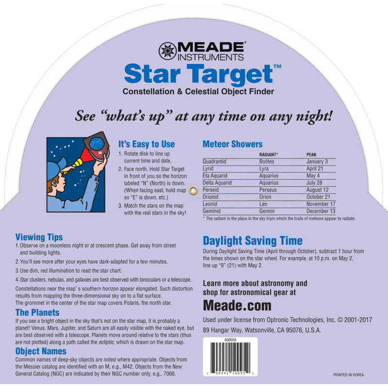 Meade Planisfero con mappa stellare