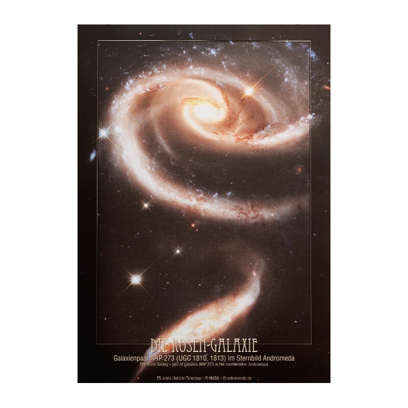 AstroMedia Poster Galassia delle Rose Arp 273
