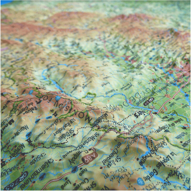 3Dmap Mappa Regionale Le Massif Central