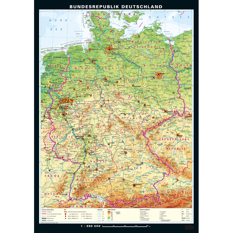 PONS Mappa Germania fisica e politica (113 x 157 cm)