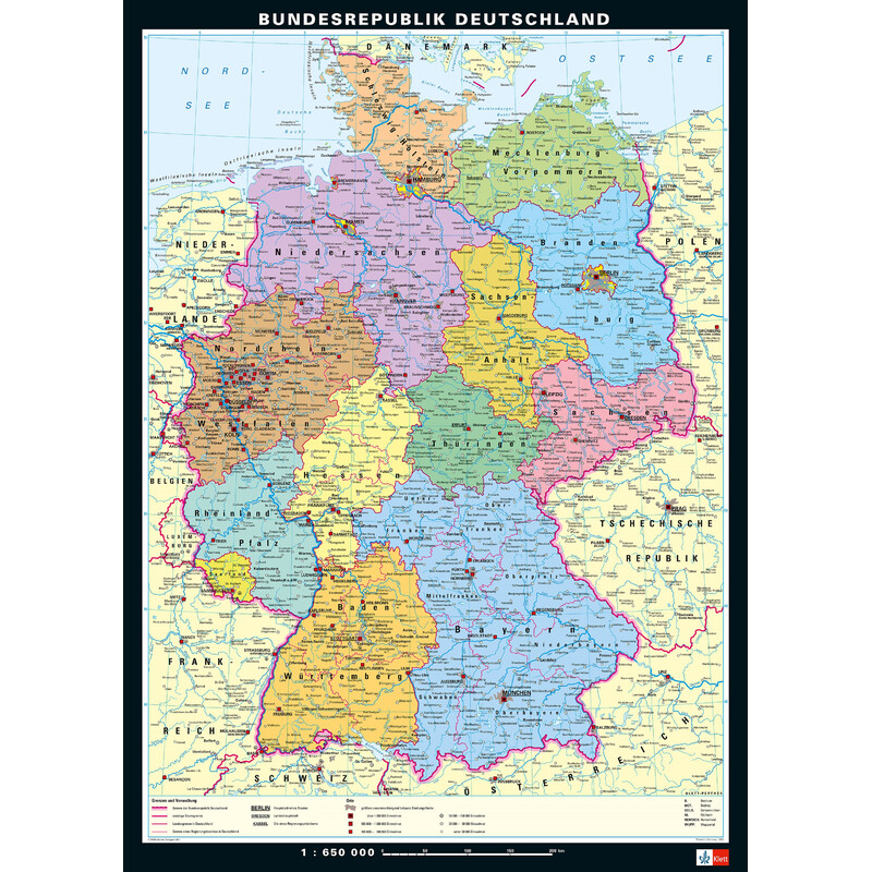 PONS Mappa Germania fisica e politica (113 x 157 cm)