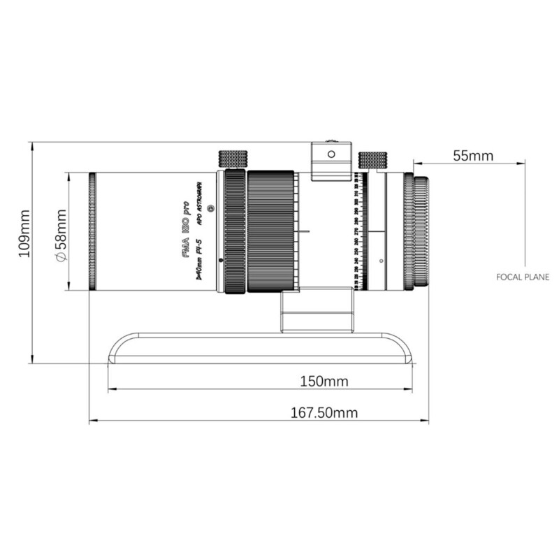 Askar Rifrattore Apocromatico AP 40/180 FMA180PRO OTA