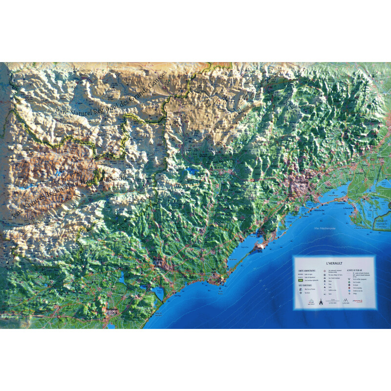 3Dmap Mappa Regionale L'Hérault