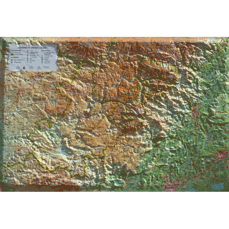 3Dmap Mappa Regionale Cévennes et Grands Causses