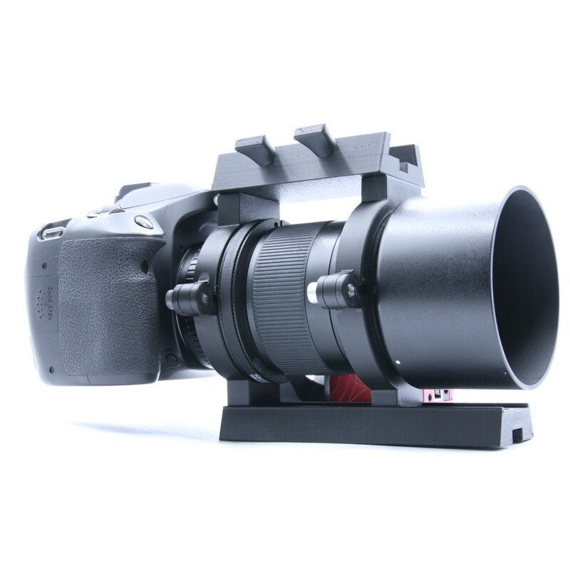 Wega Telescopes EAF Motoranbaukit mit Schelle, Schiene und Sucherschuh für Samyang 135 mm Objektiv