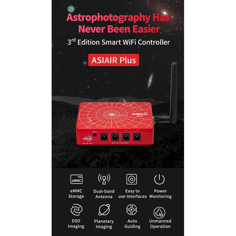 ZWO Computer per astrofotografia ASIAIR PLUS (256 GB)