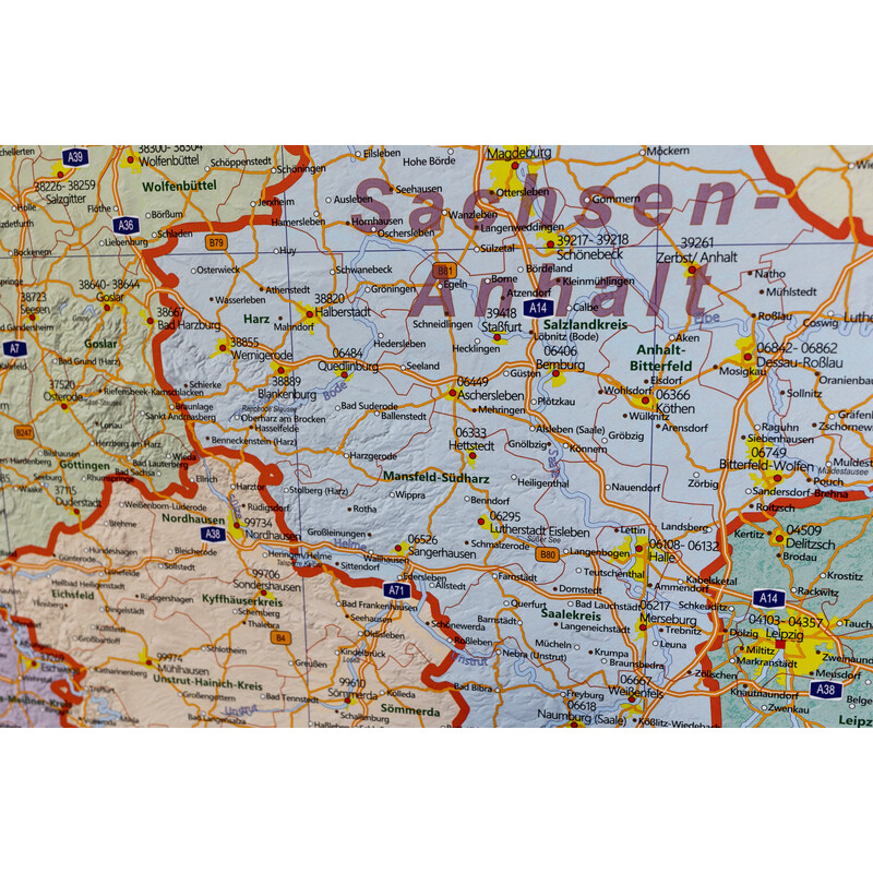 GeoMetro Mappa Verwaltungskarte Deutschland politisch (84 x 114 cm)