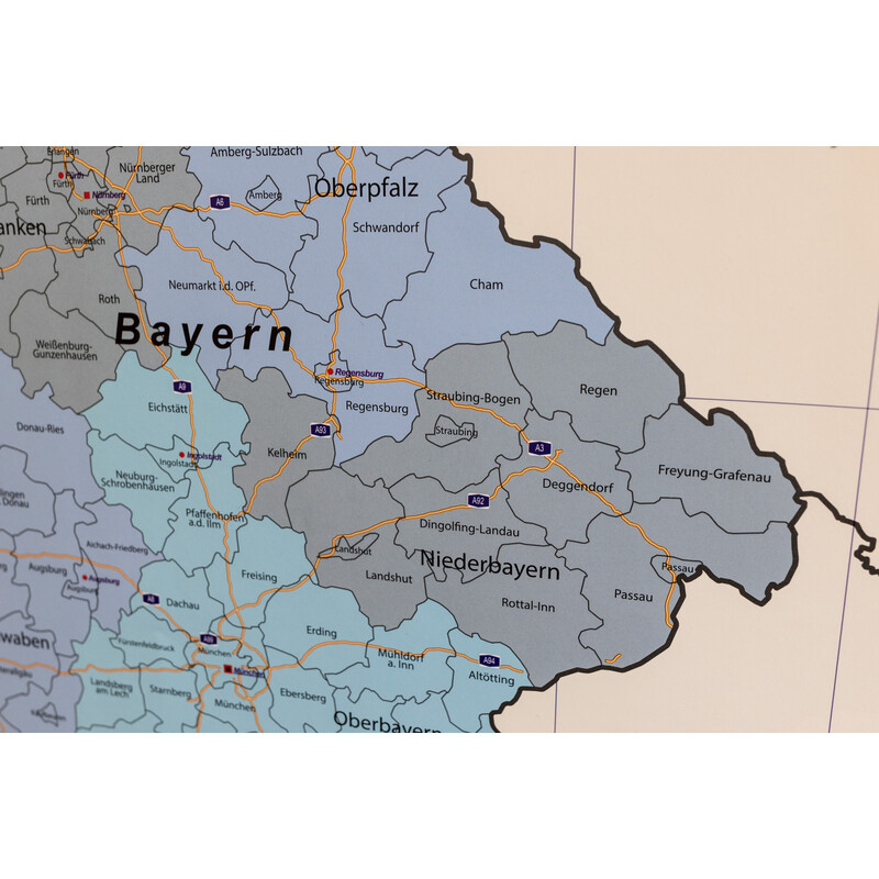 GeoMetro Mappa Deutschland politsch (70 x 100 cm)
