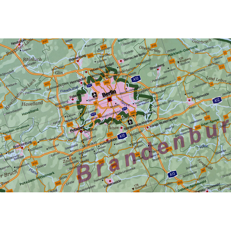 GeoMetro Mappa Deutschland physisch (100 x 140 cm)
