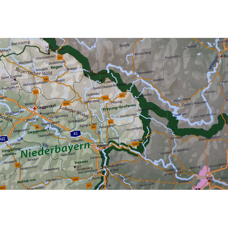 GeoMetro Mappa Deutschland physisch (100 x 140 cm)