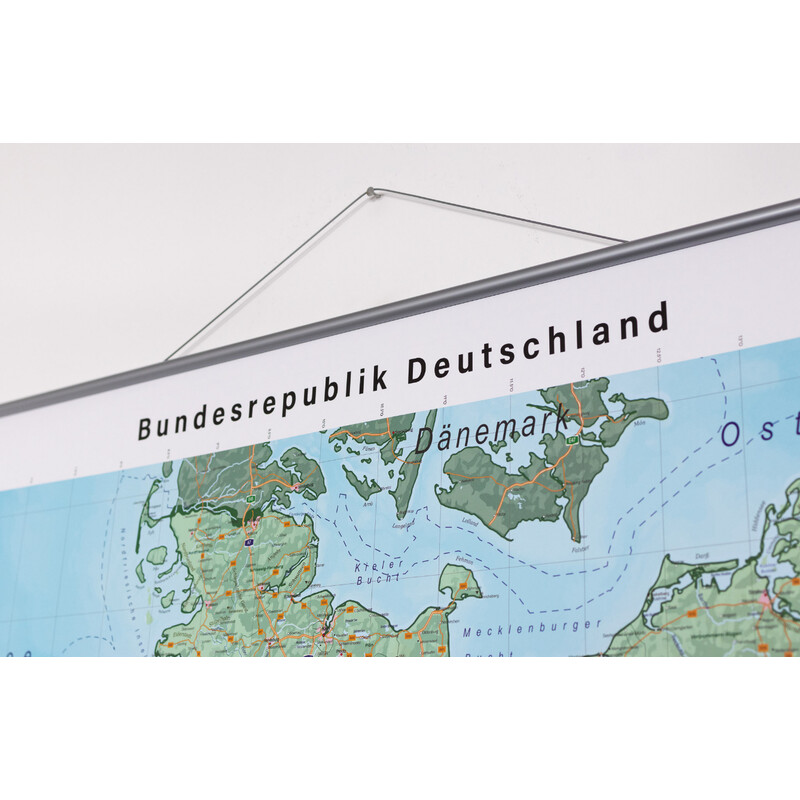 GeoMetro Mappa Deutschland physisch (100 x 140 cm)