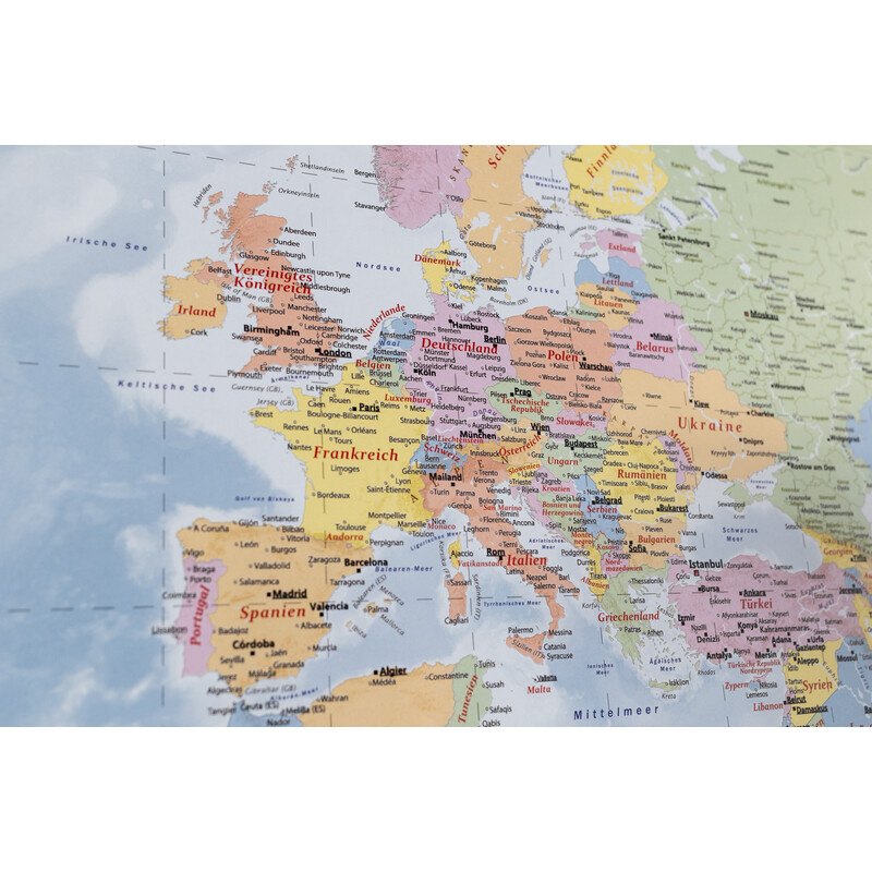 GeoMetro Mappa del Mondo politica (140 x 100 cm)