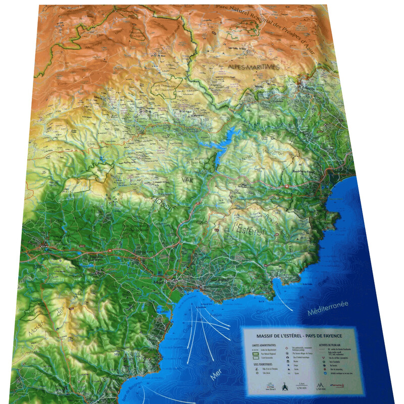 3Dmap Mappa Regionale Massif de l'Estérel et du Pays de Fayence