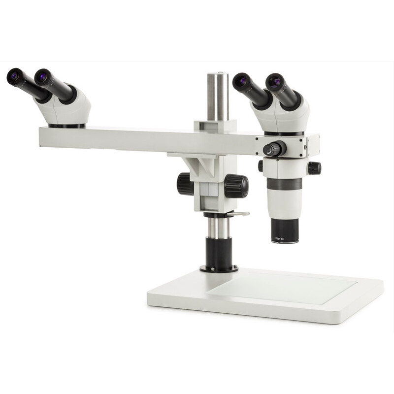 Euromex Microscopio stereo zoom DZ.1604, binoculare, sistema a doppia testa, 8-50x