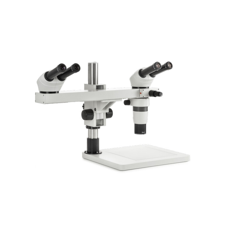 Euromex Microscopio stereo zoom DZ.1604, binoculare, sistema a doppia testa, 8-50x