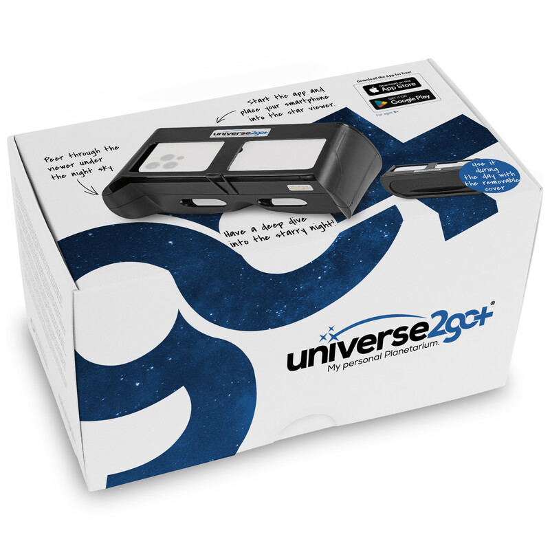 Omegon Planetari Personali Universe2Go+ + Occhiali per eclissi solari Solar Safe Deluxe